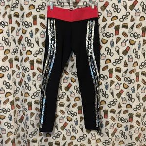 Pink brand bling sequined legging